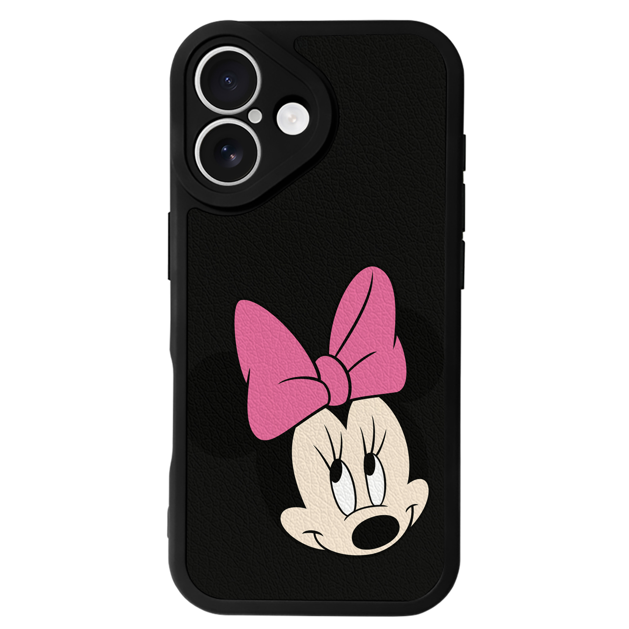 （画像用） ミッキーマウス Mickey Mouse 【iPhone 16シリーズ対応】シリコンスマホケース（レザー調） 材質：シリコン